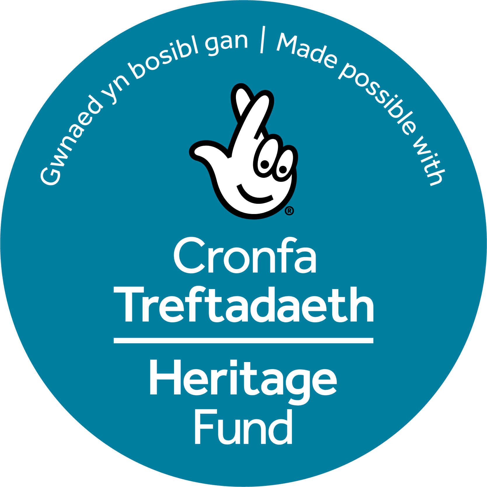 Logo Gronfa Treftadaeth y Loteri Genedlaethol